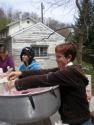 Roxanne Mans the Cotton Candy Machine