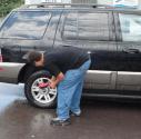 Teen Car Wash - Don't get excited, this is just a photo op!